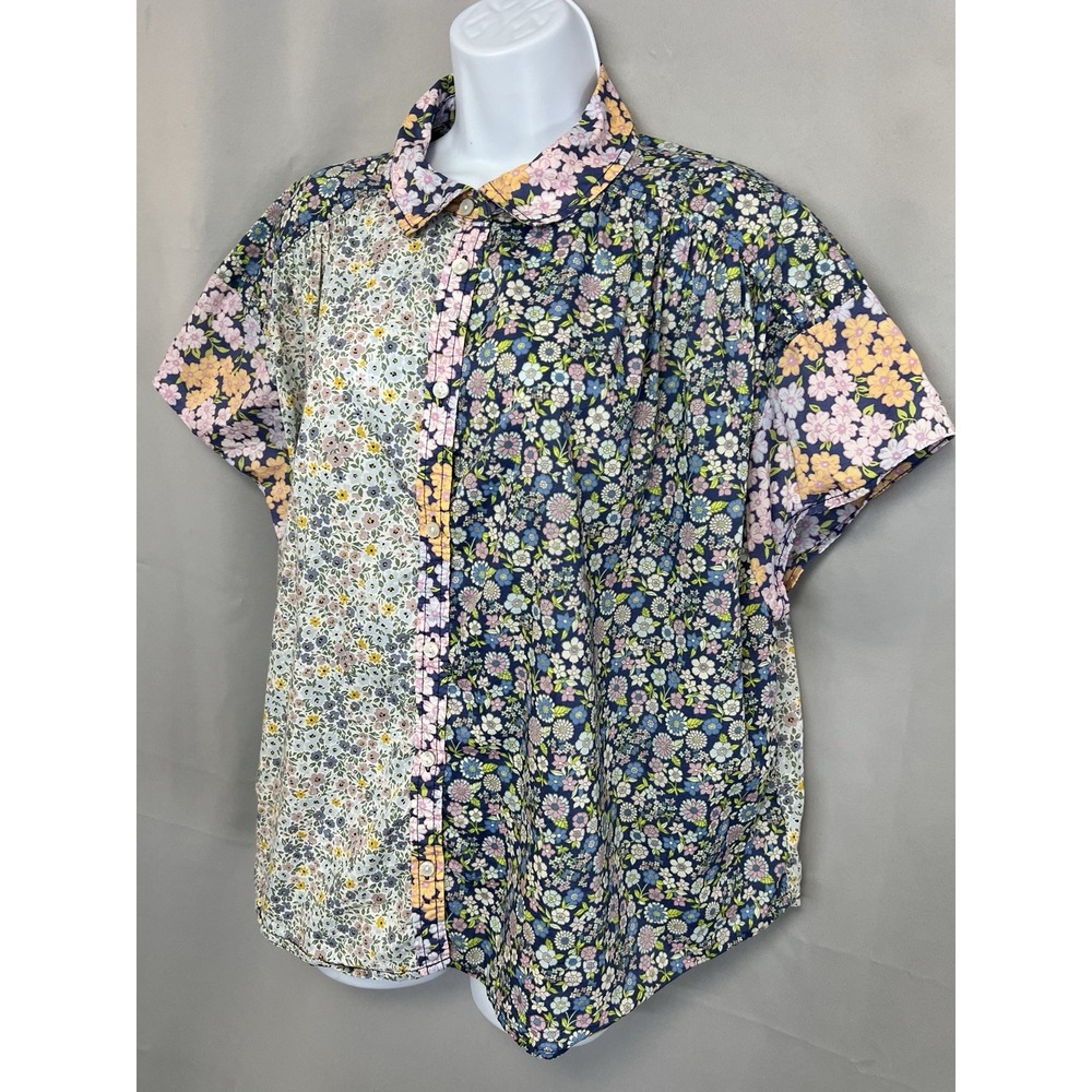 Womens Vintage American Eagle Patchwork Calico Co… - image 4